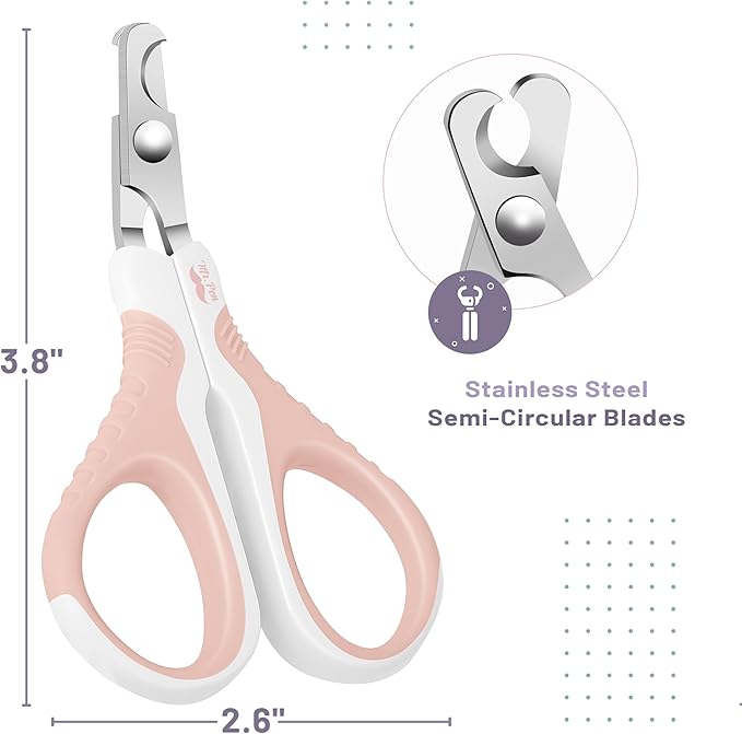 Mr. Pen Cat Nail Trimmer - Pink Cat Claw Clipper for Kittens & Small Dogs