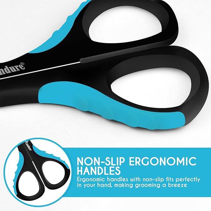 Candure Cat Nail Clipper Stainless Steel Cat Claw Trimmers for Rabbits, Guinea Pigs, Birds, Puppies, Kittens and Small Animals Pet Nail Clipper for Professional and Home Use (Blue)