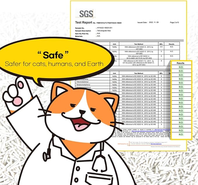 I'm Gonna Pee, DOOBIT Tofu Cat Litter 100% Natural,1.5mm Fine Cut,Toilet Flushable,Solubility in Water,Clumping,Ultra Absorbent, Really Dust-Free,Less Scattering,Safe for Environment (5.7lb x 4pack)