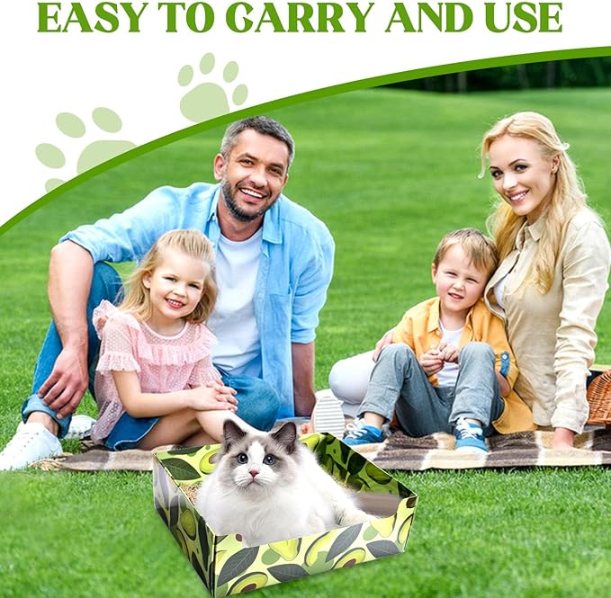 CONLI 30 PCS Disposable Litter Boxes for Cats, Foldable Waterproof Kitten Litter Box Low Entry, Portable Litter Box for Cats Small Pets Animals Travel Needs