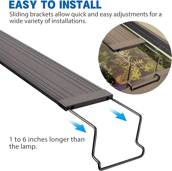 WaterRebirth Aquarium LED Light Fish Tank Light (20-26”)