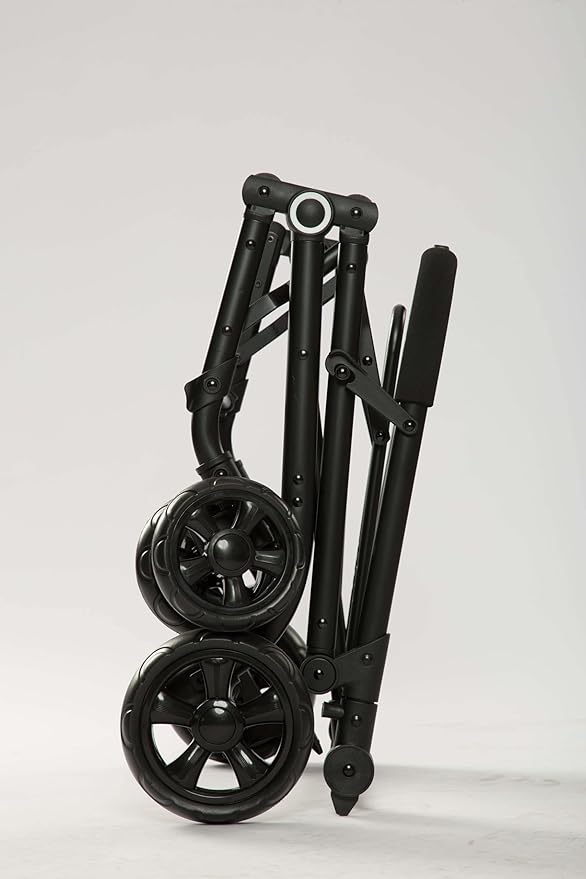 Pet Stroller with 2 Detachable Carriers, Folding Design, Large Capacity for Cats and Small Dogs, Navy, Medium