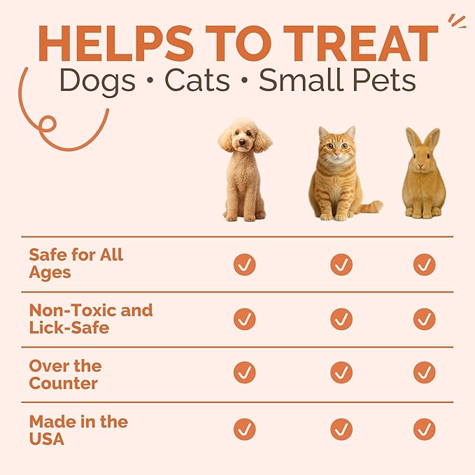 Hot Spot & Itch Relief Skin Cream for Dogs & Cats | Fast & Lasting Relief | Treats the Source | Natural Ingredients & Colloidal Silver | Vet-Recommended | Safe & Non-Toxic | Made in USA (2oz)