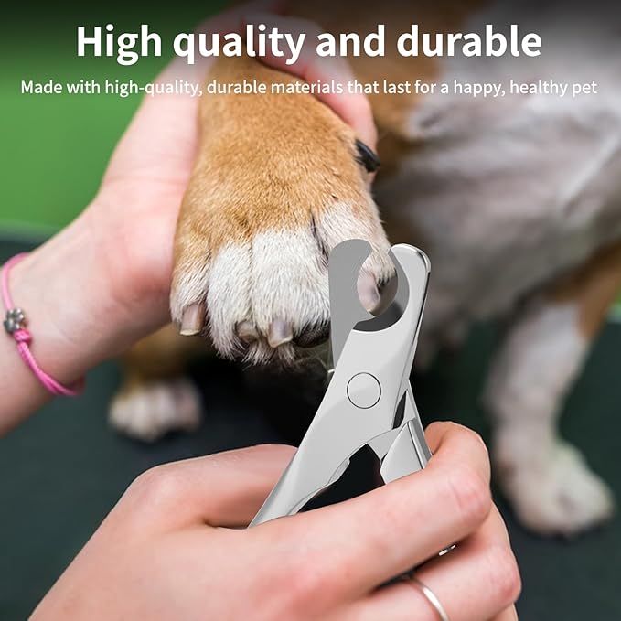Dog Nail Clippers & Trimmers with Safety Guard - Heavy Duty Pet Nail Clippers for Large, Medium, Small Dogs & Cats