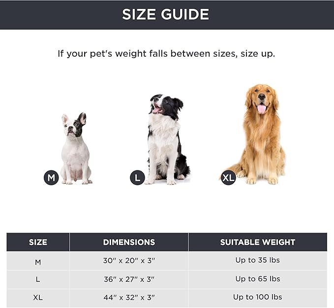 Bedsure Self Warming Dog Beds Large Sized Dog - Extra-Large Orthopedic Waterproof Puppy Bed with Removable Washable Cover, Egg Crate Foam Pet Mat, Suitable for Pet Up to 100 lbs