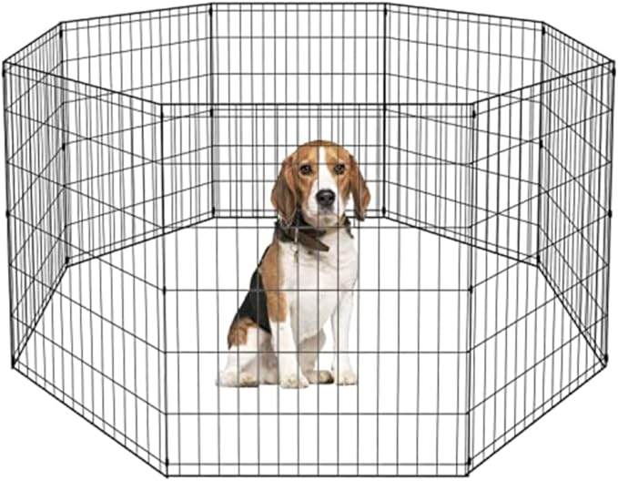 BestPet 36" Tall Dog Playpen Crate Fence Pet Kennel Play Pen Exercise Cage