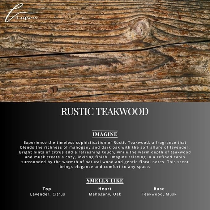 Rustic Teakwood Carpet Freshener Powder: Powerful Odor Eliminator for Home, Upholstery Deodorizer, Carpet Deodorizer, Pet Urine, Cat Litter Deodorizer - Mahogany Teakwood Fragrance