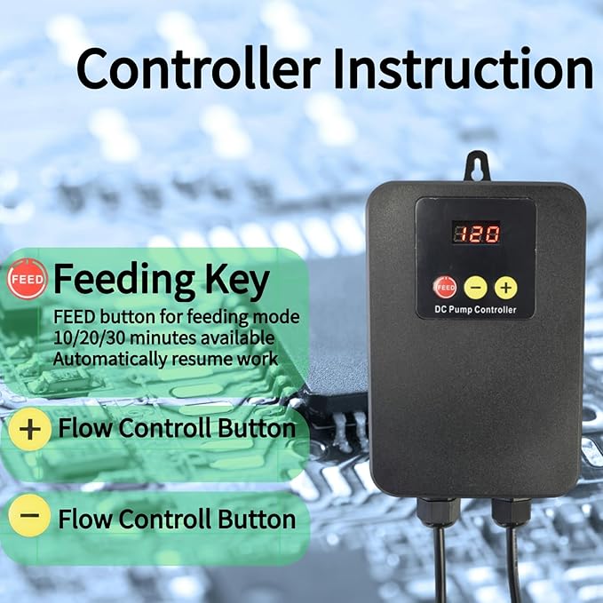 CONQUERALL 6600GPH 27.9ft 160W 36V Pond Pump CHS-25000 High Flow Submersible Water Saving Energy Fountain Aquarium Saltwater,Koi Lake, Aqua Oxygenation, Fisht Farm NdFeB Magnet Warranty