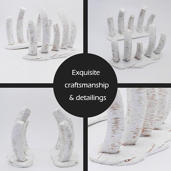 Skull Fish Tank Decorations Dinosaur Bones Snake Hideout Cave Animal Reptile Ornament Halloween Décor for Terrarium Aquarium Large Betta Tarantula Decor