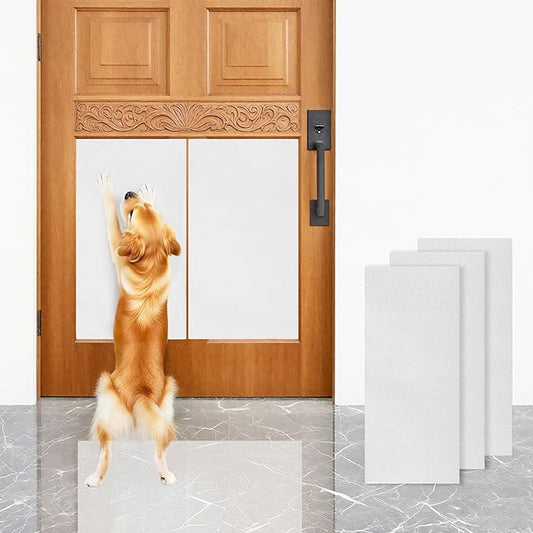 6 PCS Pet Nail Self Adhesive Replacement Emery Paper Fits Most Dog Scratch Pad Cat Litter Box DIY on The Places Where Pets Like to Scratch (10in*17.7in, White)