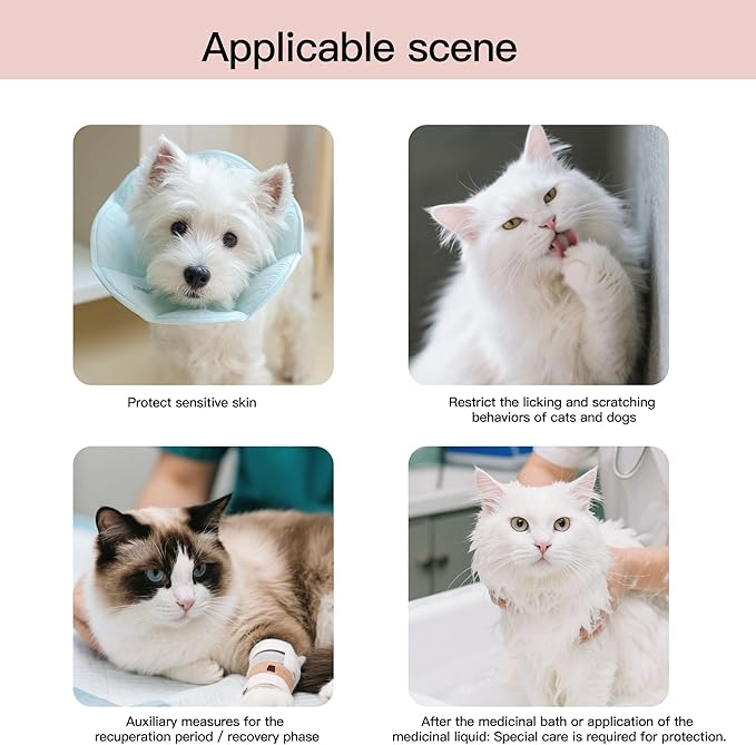 Touchdog Foldable Dog Cone Collar for Cats & Dogs - Adjustable Soft Recovery Collar with Waterproof PU Coating, Lightweight Design, 24.5cm/9.6in Wide Barrier (Green, M)