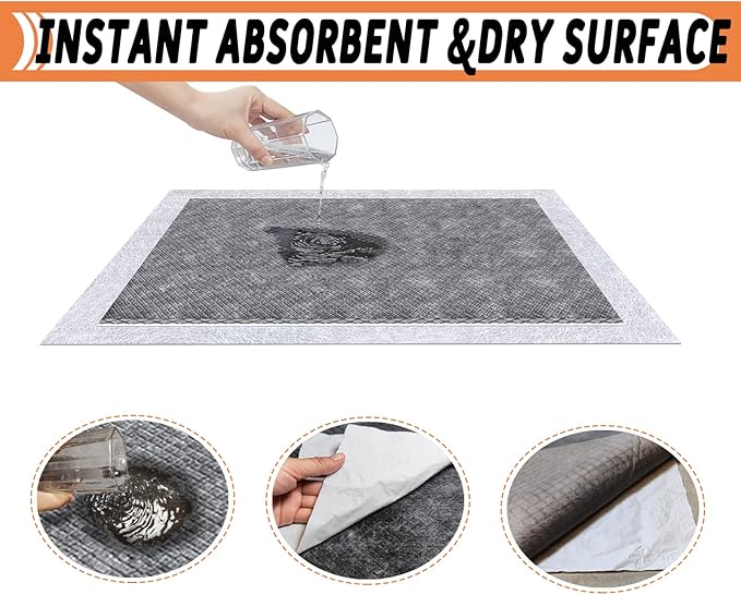 Guinea Pig Bedding, Disposable Guinea Pig Cage Liners, Charcoal Odor Controlling Absorbent Waterproof Pee Pads for Rabbits, Hamster and Other Small Animals. 18''x31'',24 Count