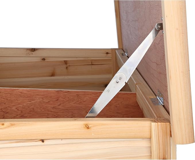 Trixie 2-Story Rabbit Hutch with Retreat Area, Non-Slip Ramp, Hinged Roof with Locking Arm, 4 Doors, 2 Metal Slide Latches, and Pull-Out Trays for Easy Cleaning