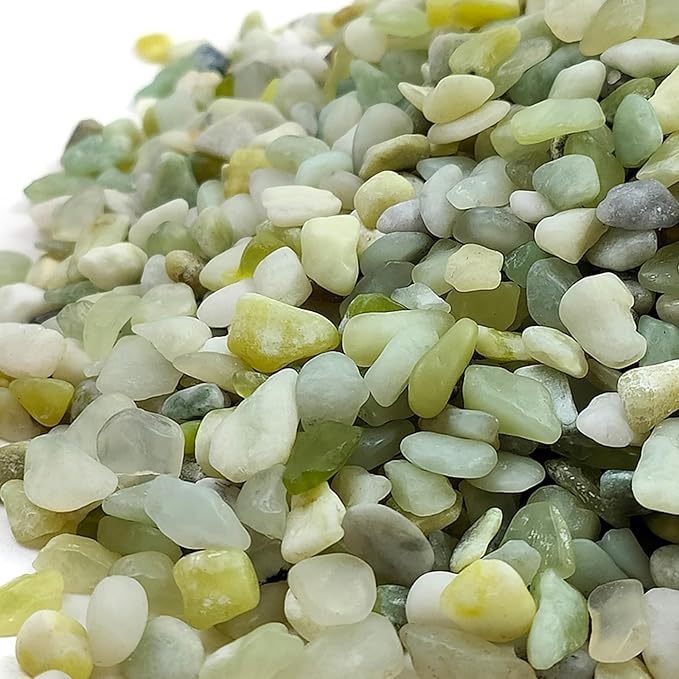 10 lbs Pebbles for Landscaping,1/4 Inch Polished Green Pea Gravel Small Rocks for Plants, Succulents, Cactus, Vases, Terrarium and Outdoor Gardening