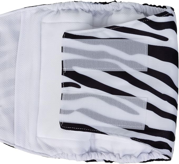 CuteBone Dog Diapers Male Washable Belly Band for Male Dogs Wraps 3pcs a Pack DM39M