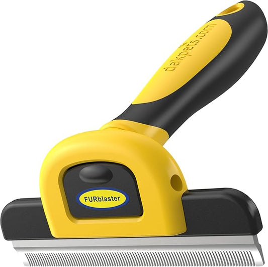 DakPets Stainless Steel Deshedding and Dematting Tool | Professional Pet Grooming Fur Brush for Cats and Dogs Hair Removal
