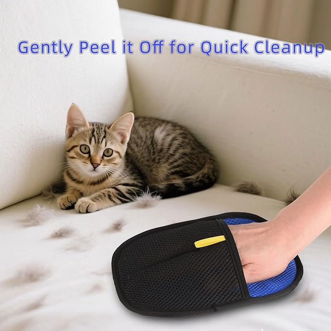 Pet Hair Remover Glove,Washable Cat Dog Hair Remover Tool for Furniture Bed Sheets Couch Clothes Carpet Car Seat 1PC