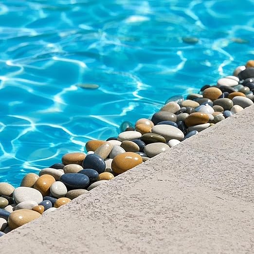 Pebbles for Indoor Plants, 2lbs Colorful Pebbles 0.5-1.2 Inch Decorative River Rocks for Planters, High Polished Stones for Vase Filler Fish Tank Landscaping Garden