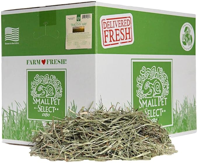 Small Pet Select 2nd Cutting Perfect Blend Timothy Hay Pet Food for Rabbits, Guinea Pigs, Chinchillas and Other Small Animals, Premium Natural Hay Grown in The US, 20 LB