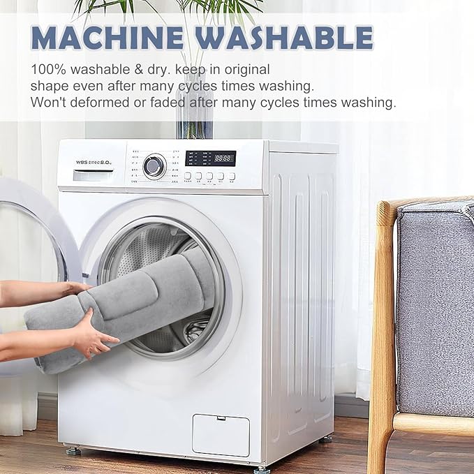 JoicyCo Dog Crate Bed Pad Mat, 36 in Non Slip Bottom Washable Kennel Pad for Medium and Large Dogs, Clay Gray