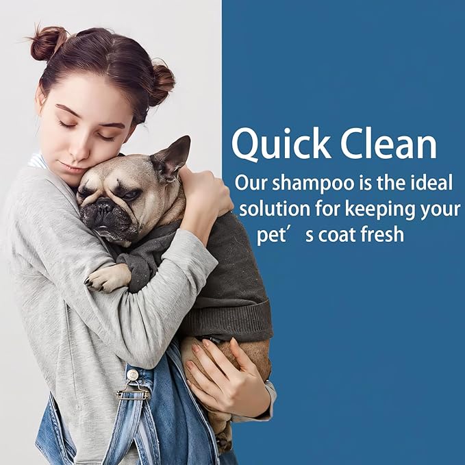 Pet Steam Brush Spray Refill for Dogs & Cats – Pets Waterless Shampoo, 3-in-1 Grooming Spray Comb Mist, 1*Shampoo(Steam Brush not Included)