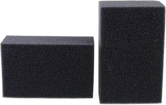 AQUANEAT 2 Pack Aquarium Bio Sponge Filter Media Pad Cut-to-Size Open Cell Foam Sheet for Fish Tank Sump (7.5" x 4.7" x 2.75")