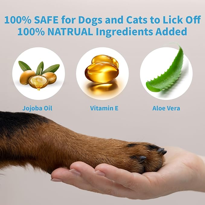 Mooncat Cat Paw Balm – Cat-Specific Paw & Nose Moisturizer for Dry Cracked Pads, Fast Absorbing Lick Safe Natural Botanical Care, Non Greasy Fragrance Free Protection & Repair - 2oz (60ml)