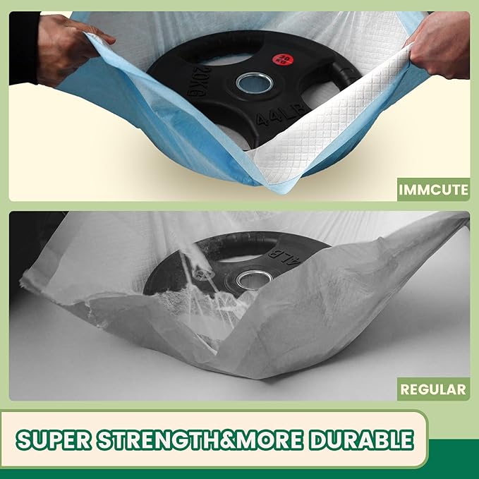 IMMCUTE Puppy Pee Pads 30x28 Inch, 50 Count - Extra Large Super Absorbent Puppy Training Pads with Double Leak-Proof Layer, Thick Disposable Potty Pads for Dogs & Pets Indoor & 0utdoor Use