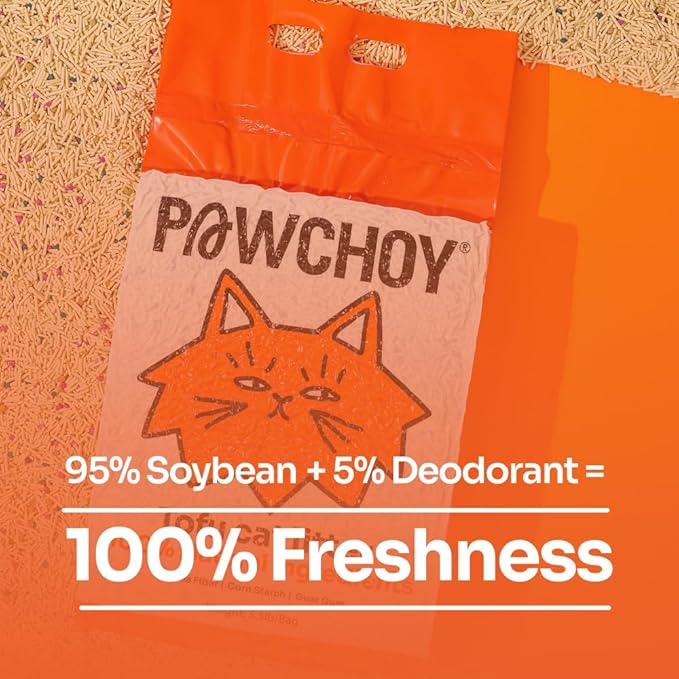 Tofu Cat Litter – Clumping, Flushable, Ultra Absorbent & Fast Drying | 100% Natural, Dust-Free, Low Tracking | Water-Soluble & Eco-Friendly (5.5 lbs x 4 Bag)