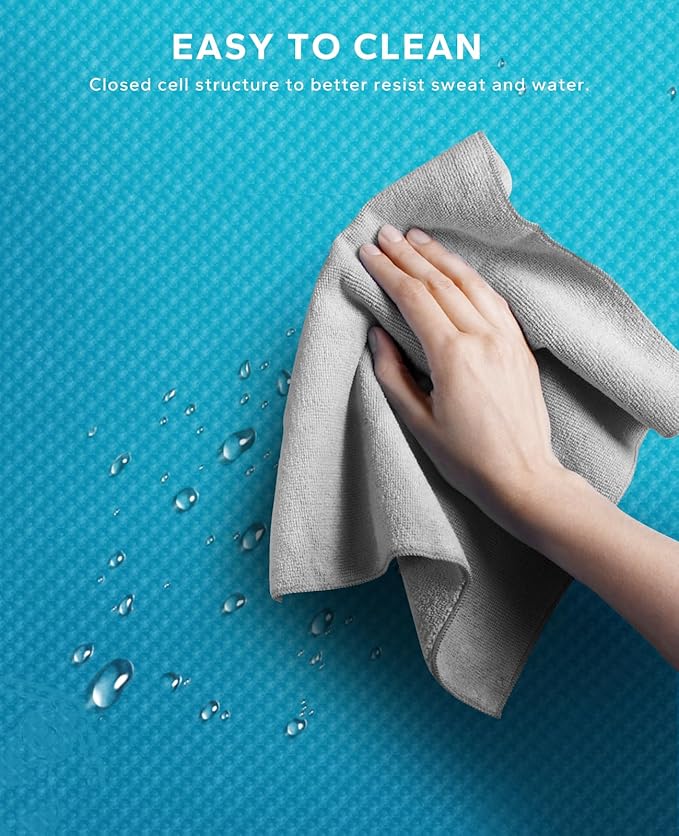 HAPBEAR Extra Large Exercise Mat-7'x5'/6'x8'/6'x9'/6'x10'/6'x12'x8mm(1/3 inch),Non-Slip, Ultra Durable, Thick Workout Mats for Home Gym Flooring Cardio, Yoga Mats for Fitness, High-Density Exercise Mat, Shoes-Friendly