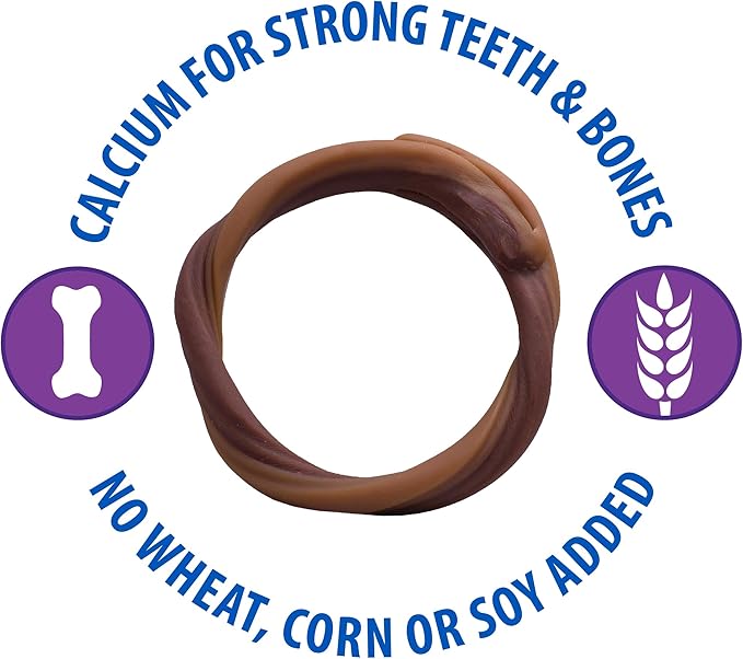 N-Bone Puppy Teething Rings Pumpkin Flavor 6 Count Bag Multi Pack, Total 3 Bags, 21.6-oz (18 Rings)