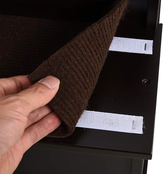 PawHut Pet Stairs, Small Pet Steps with Cushioned Removable Covering for Dogs and Cats Up to 22 lbs, Brown