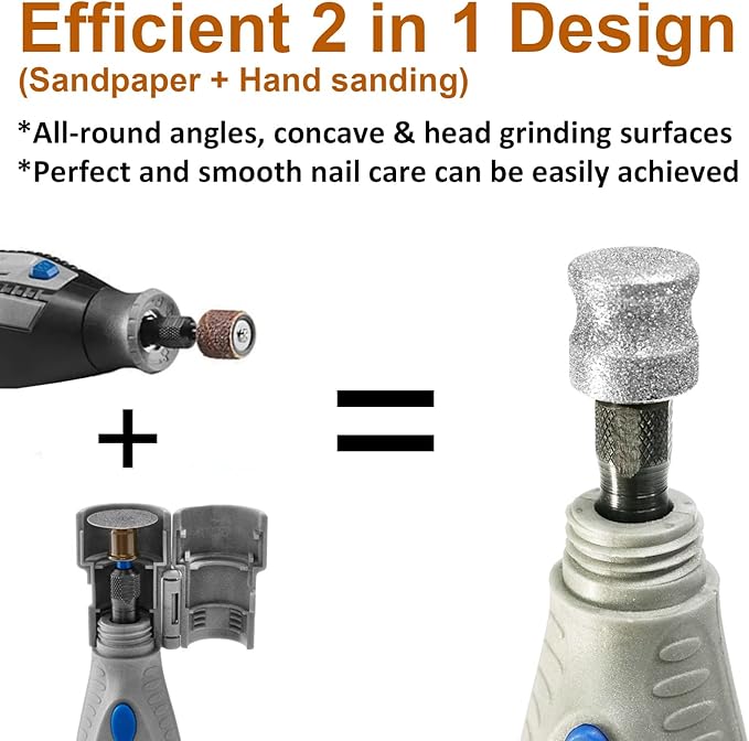 Diamond Dog Nail Grinder for Dremel, Diamond Bit for Big Dog&Pets Nail Care, 1/8'' Nail Dremel Tool for Dogs, for Animals Nail Care & Home Grinder Tools