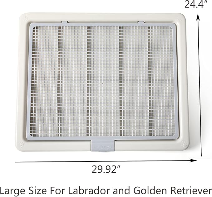 Smart Paws Large 76X62CM Pet Training Tray,Pet Training Pads Holder,Pet Toilet (Grey)