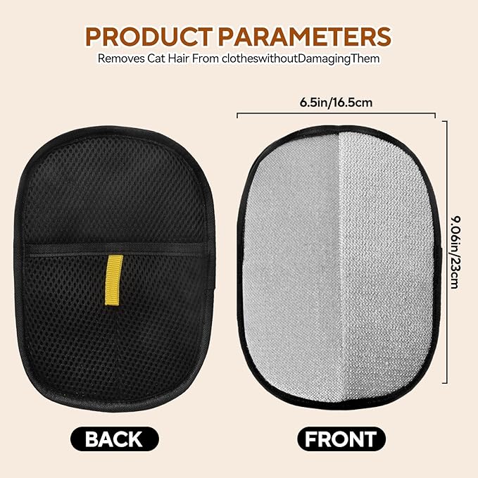 Pet Hair Remover Glove for Cats & Dogs, Cat Grooming Gloves for Hair Removal, 2025 New Upgrade Efficient Grooming Glove for Pets Hair, Grooming Clothes, Sofas(2pcs)