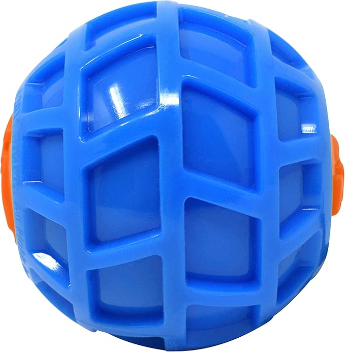 Nerf Dog 3in TPR EXO Squeak Ball - Blue/Orange
