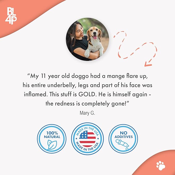 Mange Treatment for Dogs, Natural Dog Itching Skin Relief for Demodectic & Puppy Mange, Mites, Canine Scabies, Helps Dogs Skin Irritation, Hot Spots, Hair Loss, and Canine Dandruff, 800 Odorless Pills