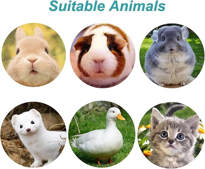 Rabbit Water Bottle 17 OZ Bunny Hanging Water Fountain Automatic Guinea Pig Water Dispenser No Leak Drinking Feeder for Bunny Chinchilla Hamsters Cat Dog Small Animals(Grey)