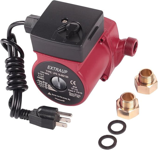 3/4 NPT 110V Hot Water 3-Speed Cast Iron Circulation Pump Circulator Pump