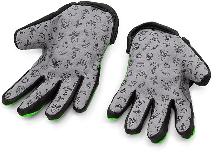woom TENS Bike Gloves, Child’s & Youth Bicycle Full Finger Protection with Grip for Road Cycling & Mountain Biking (Boys & Girls)