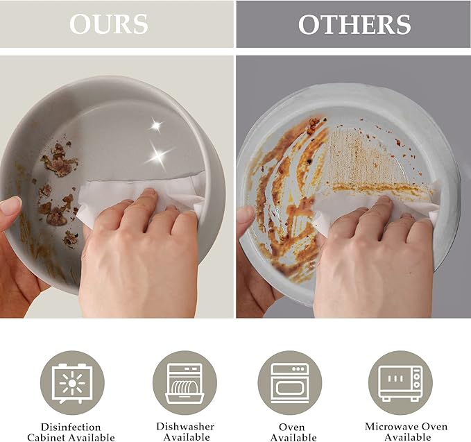 SPUNKYJUNKY 15° Slanted Ceramic Dog and Cat Bowl with Wooden Stand, Tilted Bulldog Food and Water Bowl No Slip Non-Spill for Cats Medium Dogs Big Face Pets 28.7 OZ (3.6 Cups, Grey)