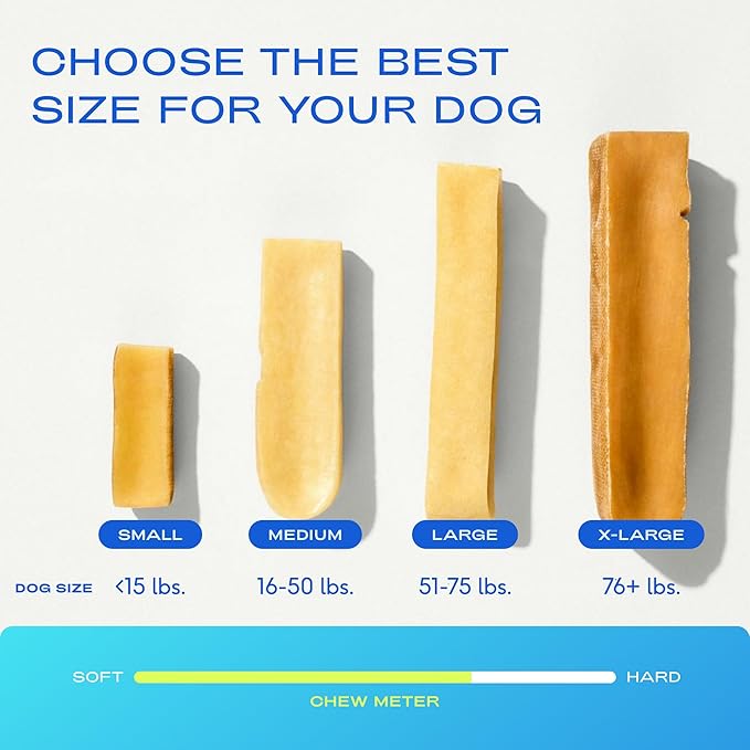 Native Pet Yak Cheese Himalayan Dog Chews - Long Lasting Dental Sticks for Large Breeds – 100% All Natural Himalayan Yak Chews for Large Dogs – Cheese Bone for Aggressive Chewers - 3 Per Pack