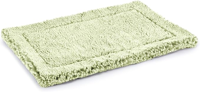 Stoutwool Indestructible Dog Bed - Fluffy Chew Proof Dog Crate Pad - Tough Kennel Pad for Aggressive Chewers - Washable, Ideal for Jumbo Breeds & Fits 54-Inch Crate - 53"x35", Gleam