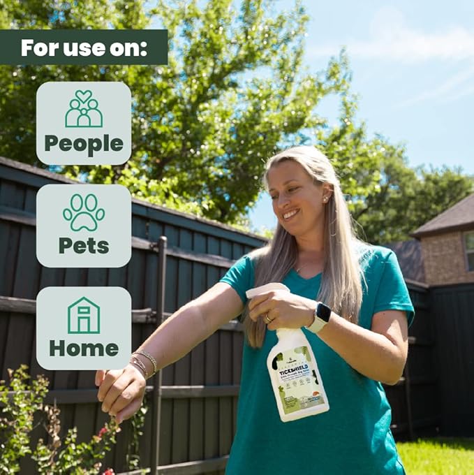 Cedarcide Extra- Strength Tickshield | Deep Woods Cedar Oil Tick & Mosquito Repellent Spray Kills & Repels Ticks, Fleas, Chiggers and Mosquitoes| For People & Pets | Natural Essential Oils | 4 Oz