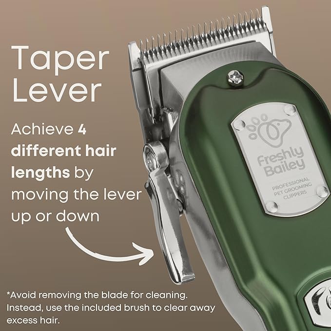 Cat Clippers for Matted Hair - Matted Cat Fur Remover - Low Noise Grooming Trimmer & Shaver | Pet Clippers for Long Hair Cats | Professional Pet Shaver with Detachable Guards