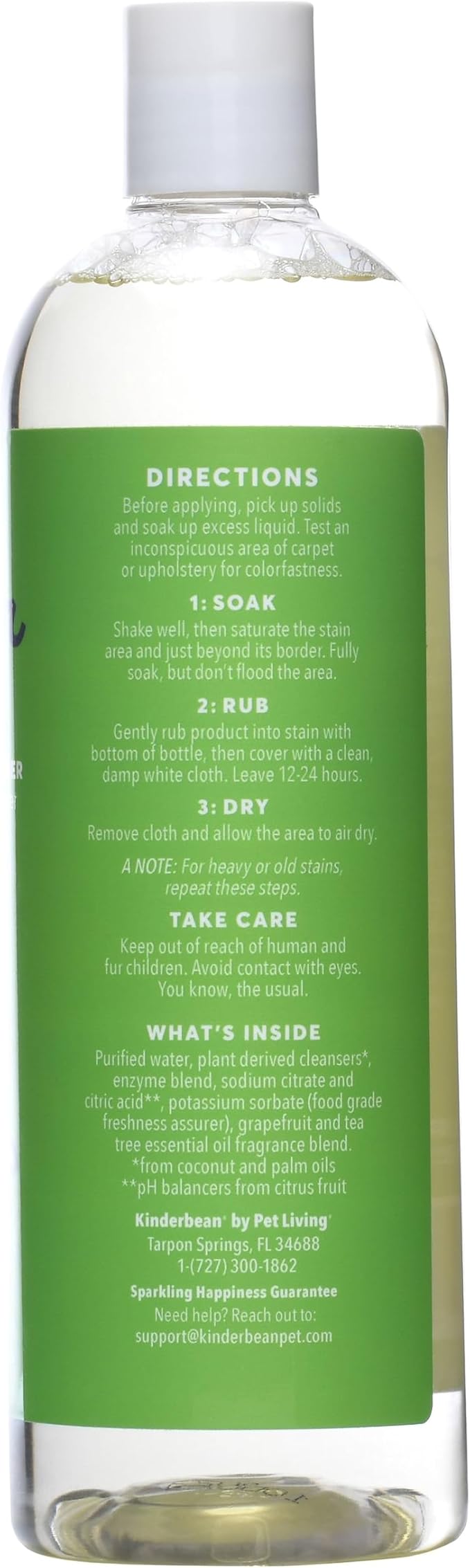 Dog & Cat Urine Stain and Odor Eliminator for Carpet, Upholstery, Hard Floors - Single 24 oz., Grapefruit Tea Tree Scent, Enzyme Bio-Active Formula with Squeeze and Spray Top