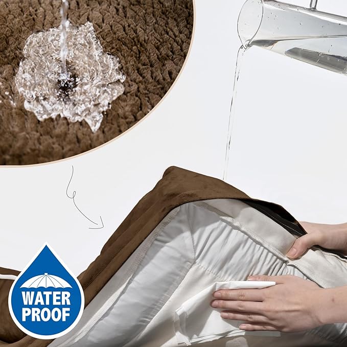 Comfort Expression Small Dog Beds Waterproof Cat Beds Orthopedic Foam Sofa Beds for Small Dogs Comfy Pet Bed with Washable Removable Cover & Non-Slip Bottom(XX-Small,Chocolate Brown)