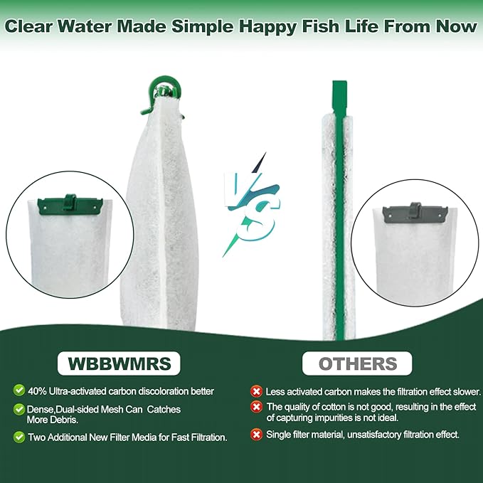 12-Count Medium Filter Cartridges Compatible with Tetra Whisper Bio-Bag Filters Medium Replacement Filter Cartridges for Whisper ReptoFilter and 10i IQ10 PF10 Power Filters -Ready to Use