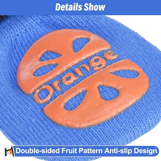 BEAUTYZOO Anti-Slip Dog Socks,Dog Shoes for Hot/Cold Pavement,Paw Protectors with Grips 3 pairs for Puppy Small Medium Large Senior Old Dogs,Dog Socks to Prevent Licking and Hardwood Floor Protection