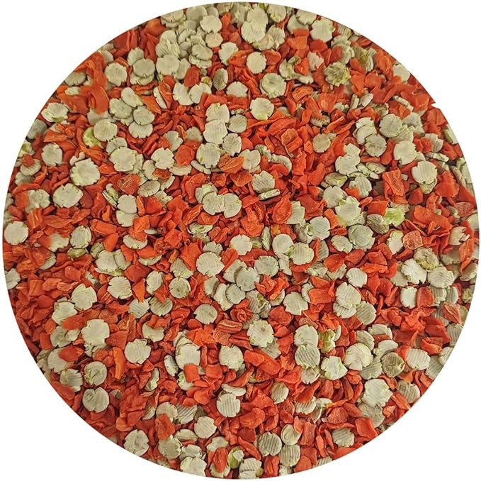 Rabbit Food - Carrot and Pea Flakes, Suitable Snacks for Rabbits, Chinchillas, Guinea Pigs, Hamsters and Other Small Herbivores (1.5 lb (Pack of 1))